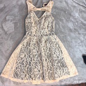 Lace fit/flow dress